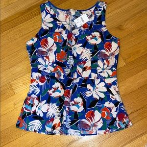 Floral JCrew tank